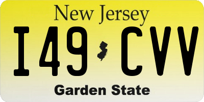 NJ license plate I49CVV