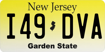 NJ license plate I49DVA