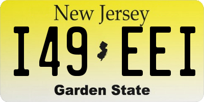 NJ license plate I49EEI