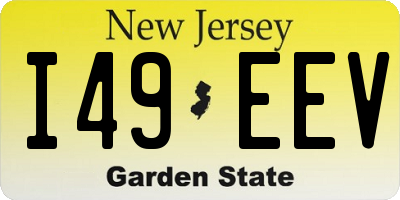 NJ license plate I49EEV