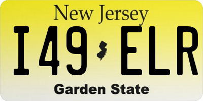 NJ license plate I49ELR