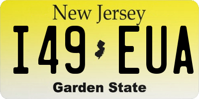 NJ license plate I49EUA