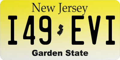NJ license plate I49EVI