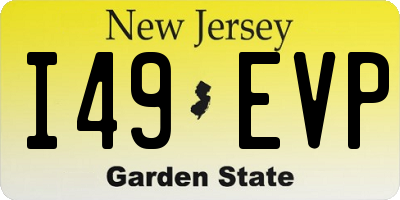 NJ license plate I49EVP