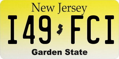 NJ license plate I49FCI