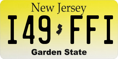 NJ license plate I49FFI