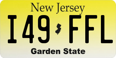 NJ license plate I49FFL