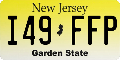 NJ license plate I49FFP