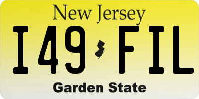 NJ license plate I49FIL