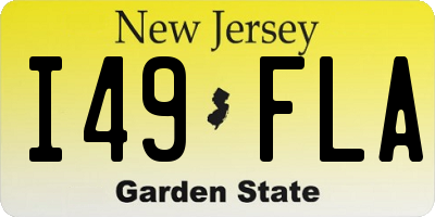 NJ license plate I49FLA