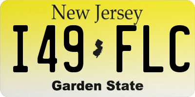 NJ license plate I49FLC