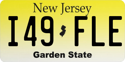 NJ license plate I49FLE