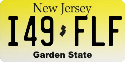 NJ license plate I49FLF