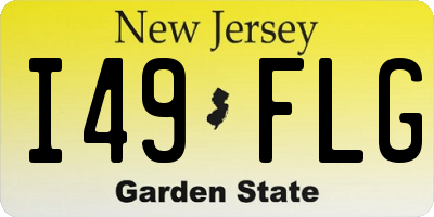 NJ license plate I49FLG