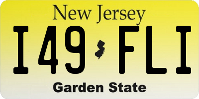 NJ license plate I49FLI