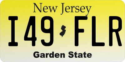 NJ license plate I49FLR