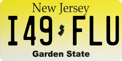 NJ license plate I49FLU