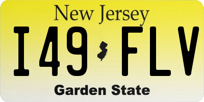 NJ license plate I49FLV
