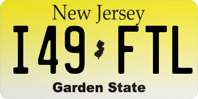 NJ license plate I49FTL