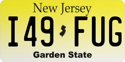NJ license plate I49FUG