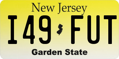 NJ license plate I49FUT