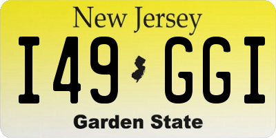 NJ license plate I49GGI
