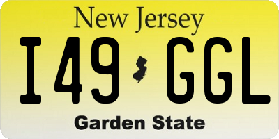 NJ license plate I49GGL