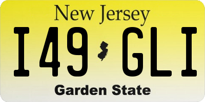 NJ license plate I49GLI