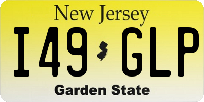 NJ license plate I49GLP
