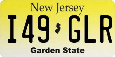NJ license plate I49GLR