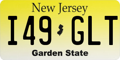 NJ license plate I49GLT