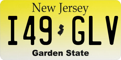NJ license plate I49GLV