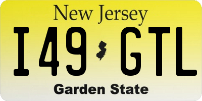 NJ license plate I49GTL