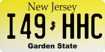 NJ license plate I49HHC