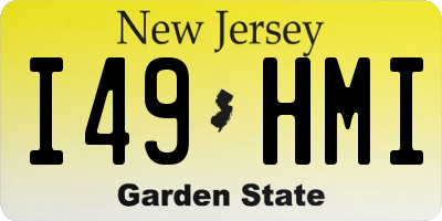 NJ license plate I49HMI