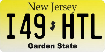 NJ license plate I49HTL