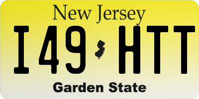 NJ license plate I49HTT