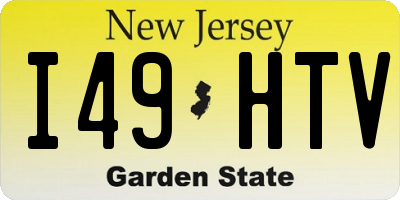 NJ license plate I49HTV