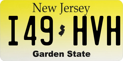NJ license plate I49HVH