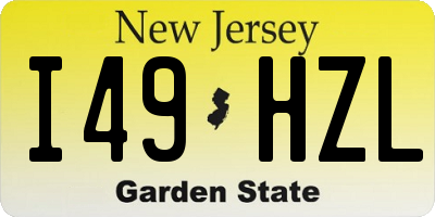 NJ license plate I49HZL