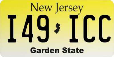 NJ license plate I49ICC