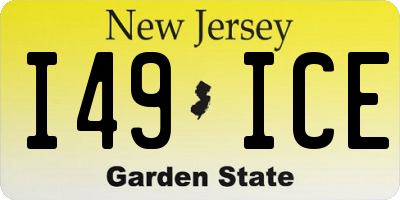 NJ license plate I49ICE