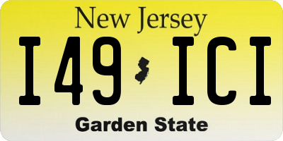 NJ license plate I49ICI