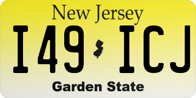 NJ license plate I49ICJ
