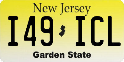NJ license plate I49ICL