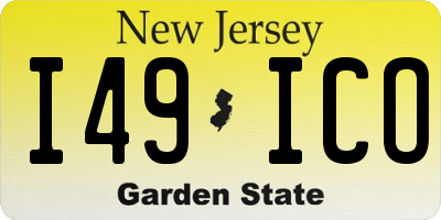NJ license plate I49ICO