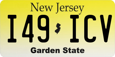 NJ license plate I49ICV