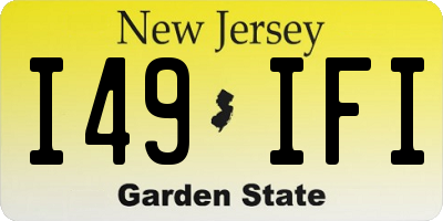 NJ license plate I49IFI