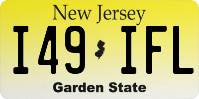 NJ license plate I49IFL