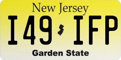 NJ license plate I49IFP